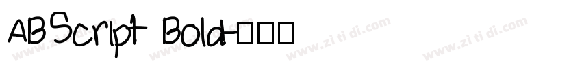 ABScript Bold字体转换